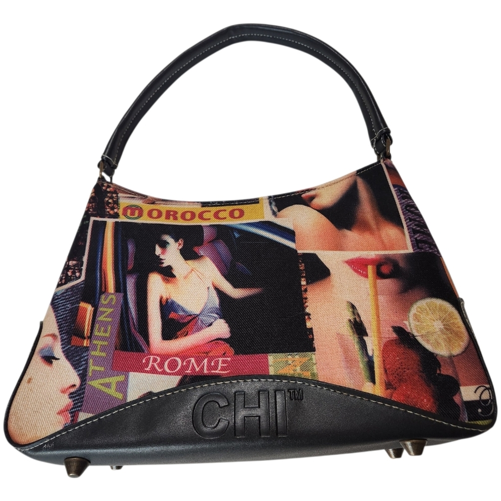 Vintage Chi Graphic Chic City Girl Travel Shoulder Bag